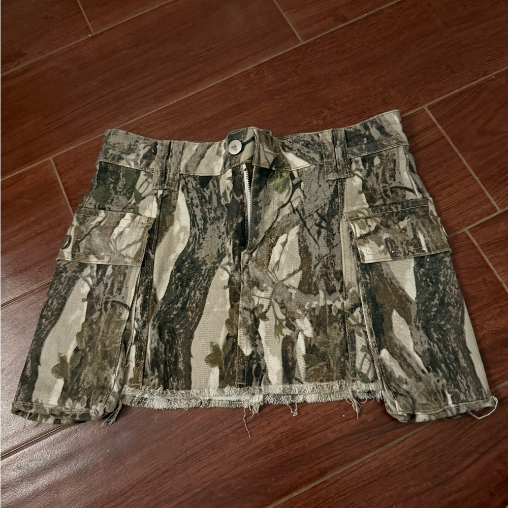 Fashion Nova Camo Mini Skirt